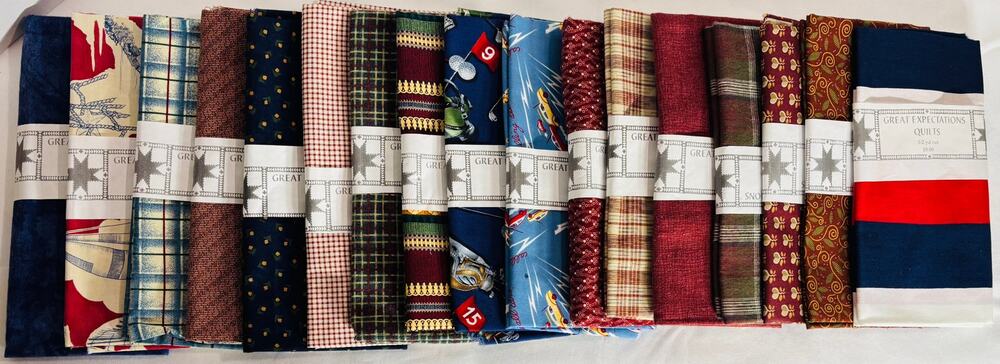 Vintage Great Expectations Fabric Lot 17 Coordinating Half Yard Cuts 8.5 Yards
